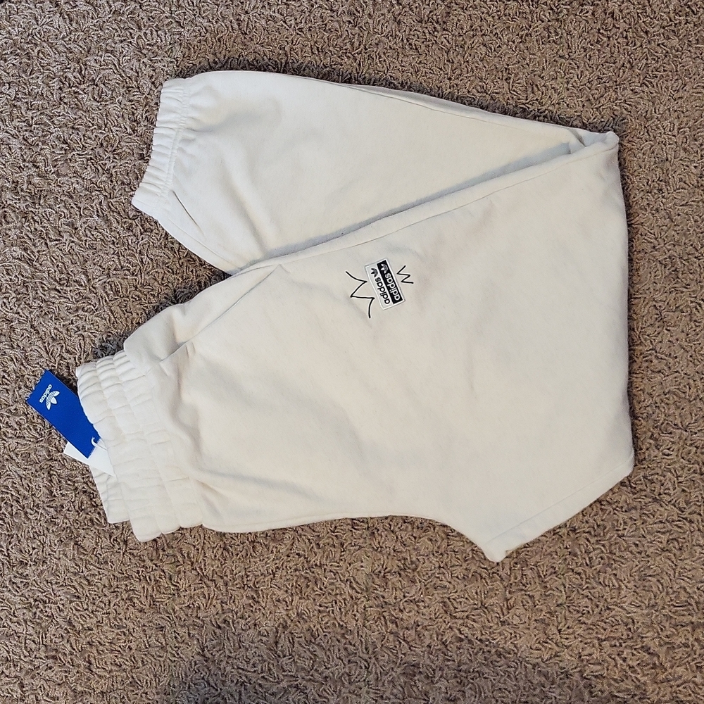 NWT Adidas Reveal Your Voice (RYV) Joggers PRESELL Off White Small RARE